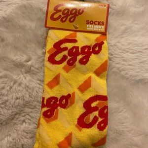 New EGGO waffles men’s Crew Socks - Yellow and Red size 6-12